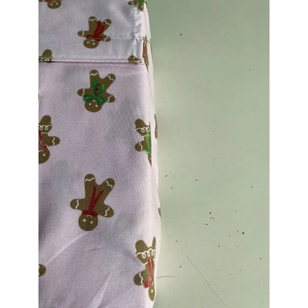 Cupcakes & Cashmere‎ QUEEN SIZE Pink Gingerbread Cookie Christmas Sheet Set NEW